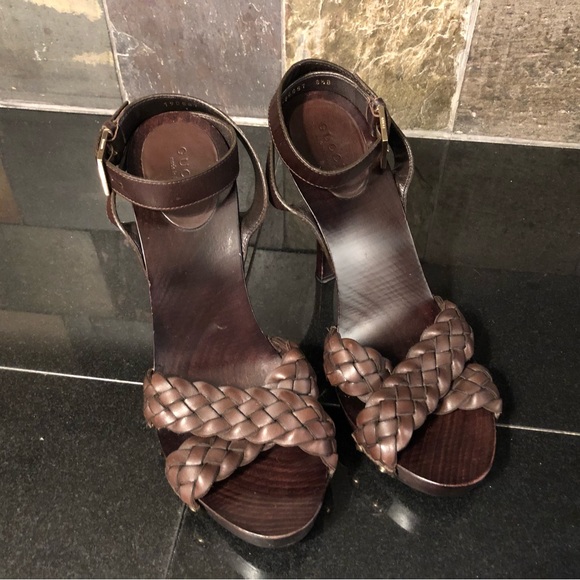 Gucci braided platform sandals - Picture 4 of 15